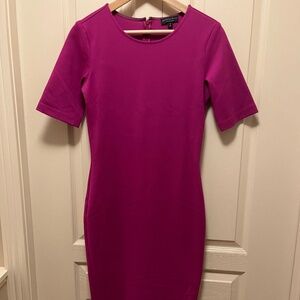 New Without Tags Sophie Grace Ashley Dress - Round Neck - Magenta - Size Small
